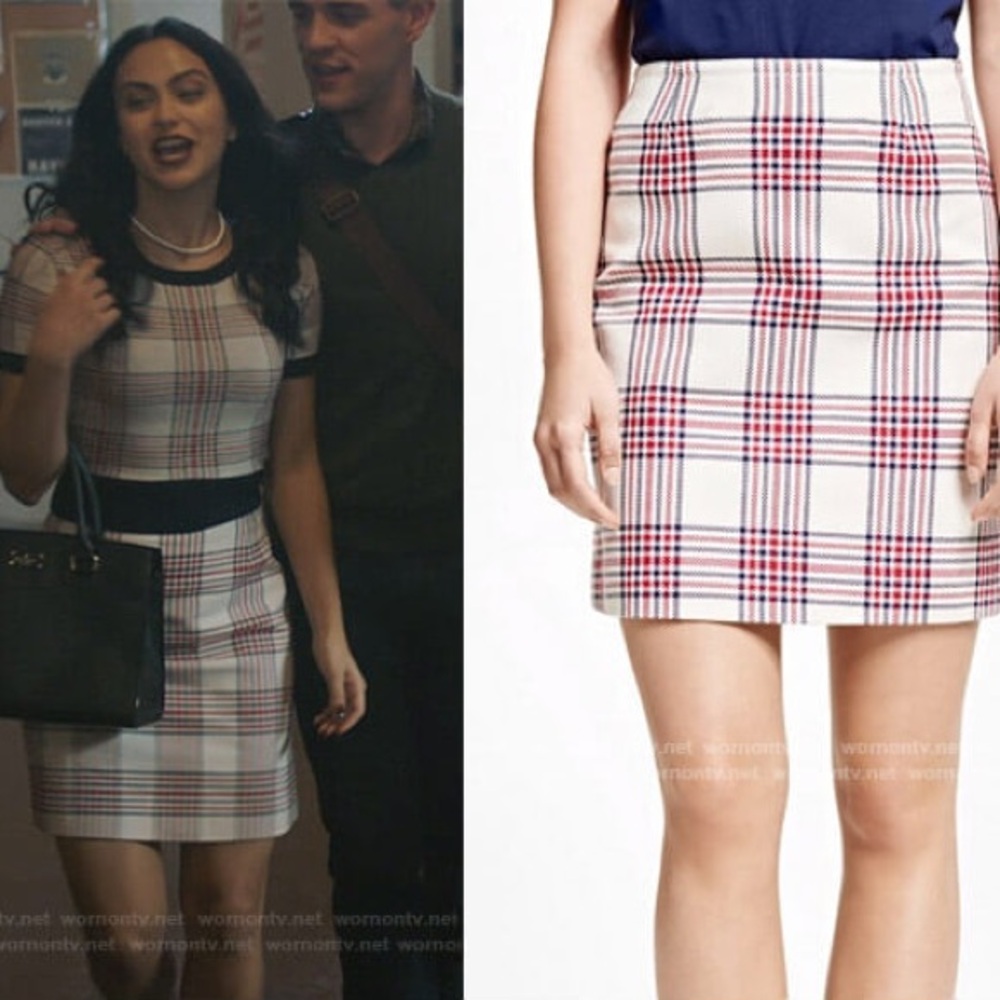 Brooks Brothers Large Check Skirt ASO Veronica Lodge Riverdale